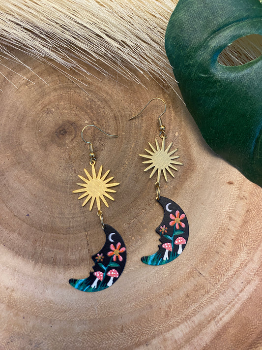 Fairy land moon and star’s earrings