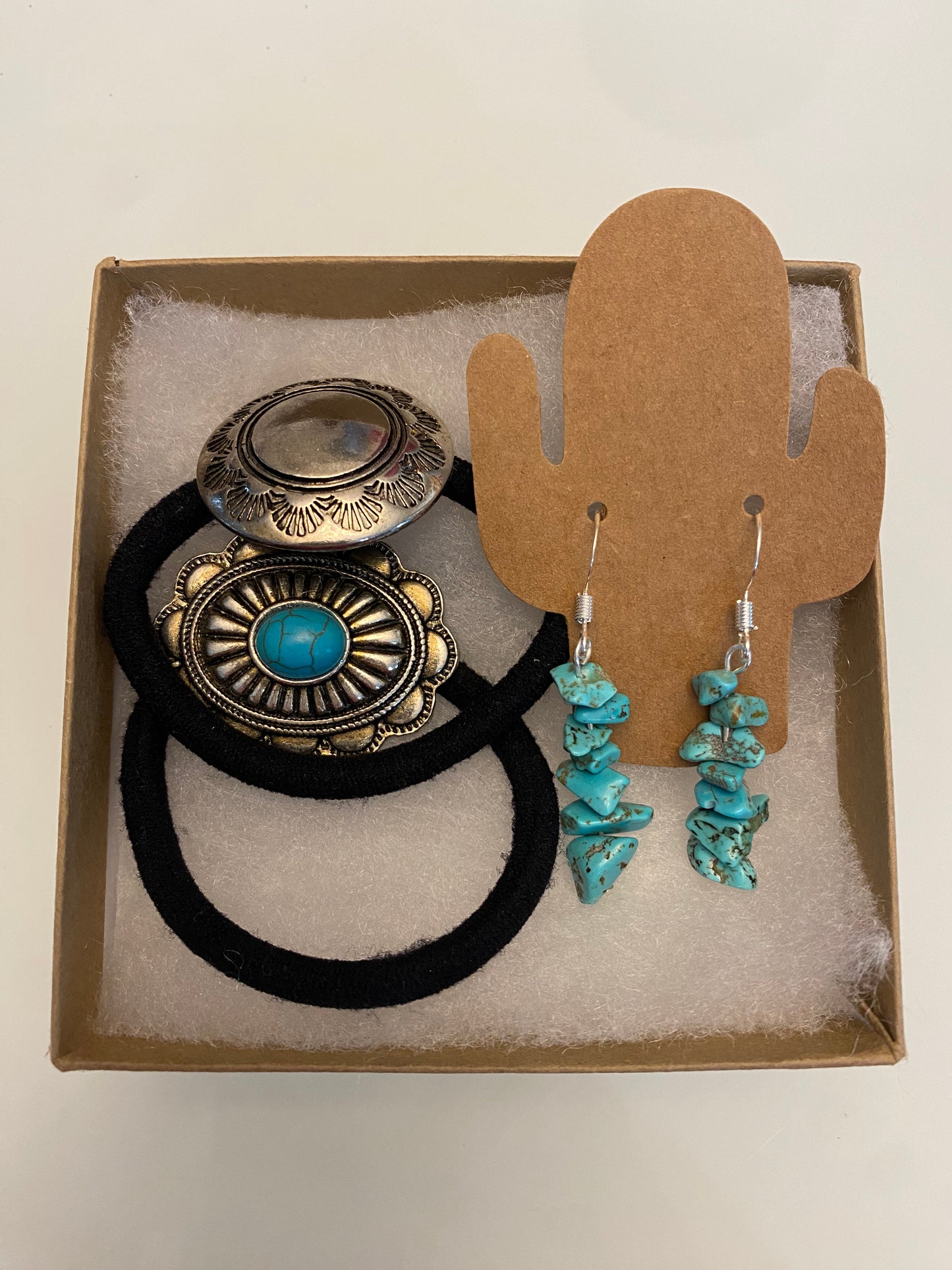 Christmas western turquoise gift set