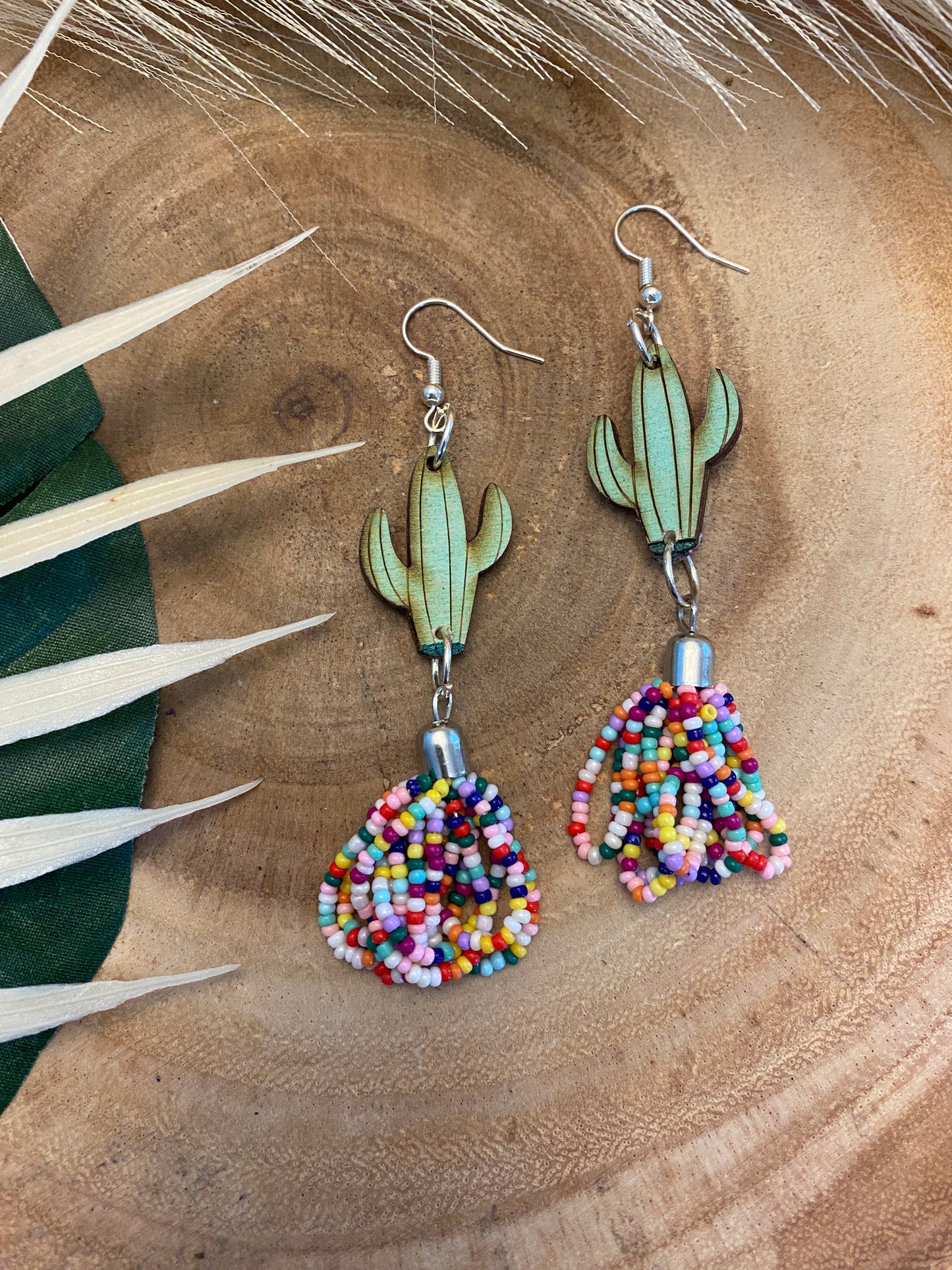 Go hug a cactus earrings