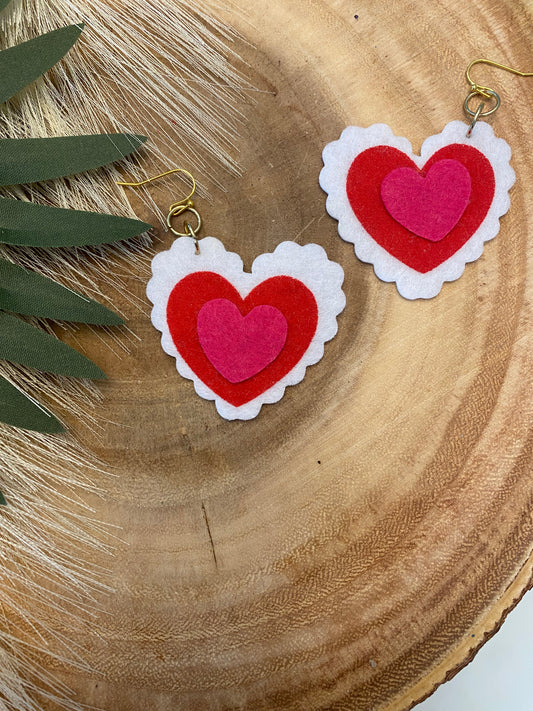 Happy heart earrings