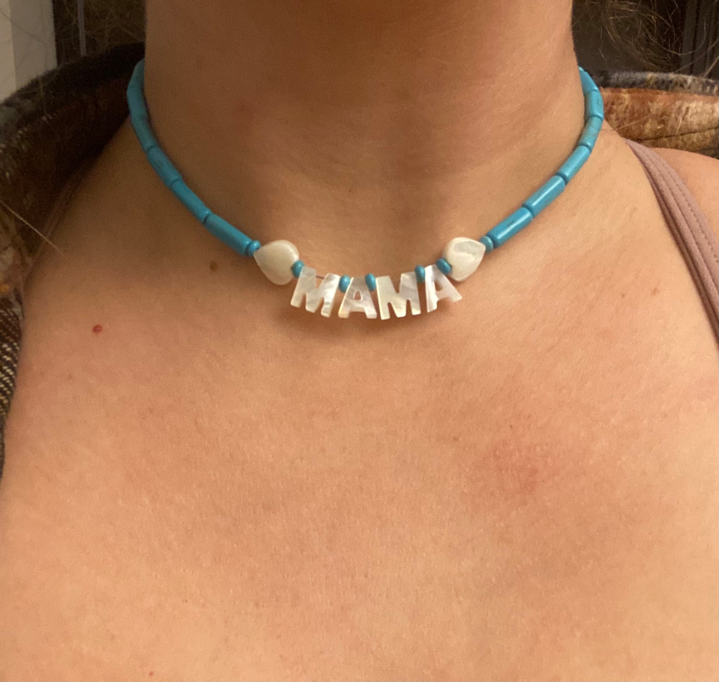 Mama choker necklace