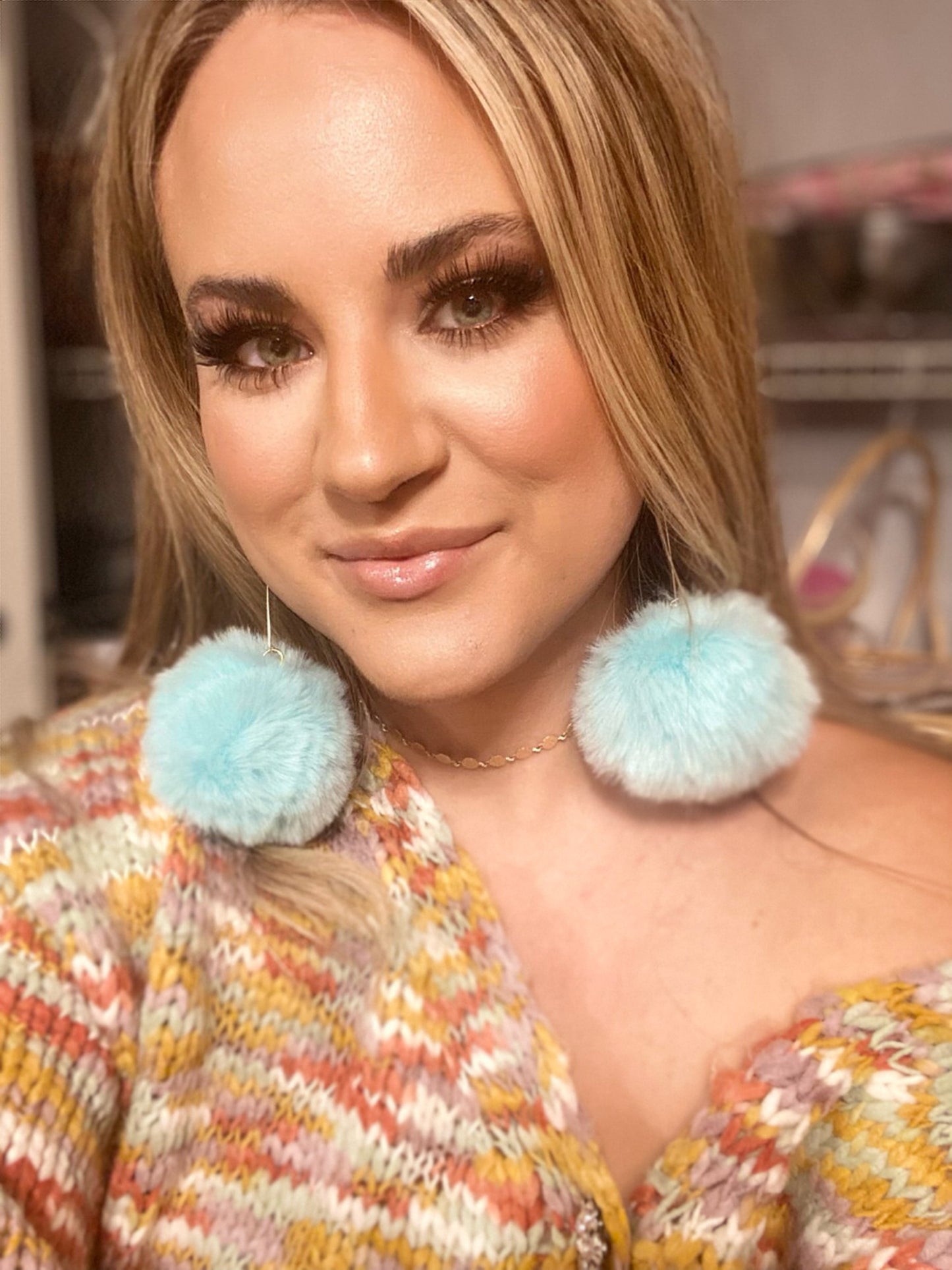 Pom Pom earrings