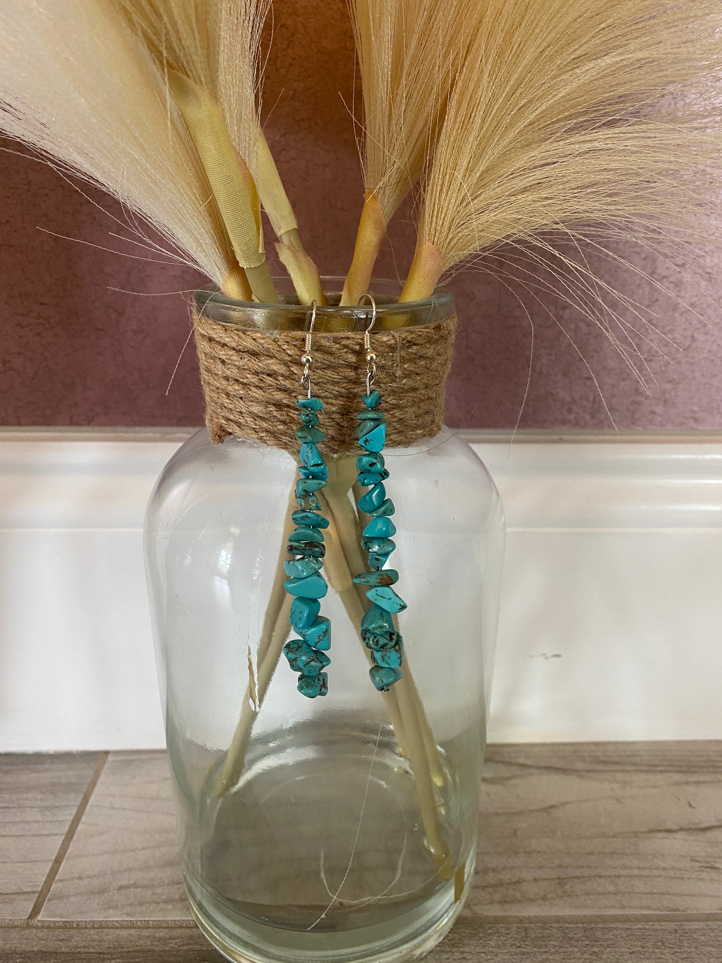 Long turquoise dangles